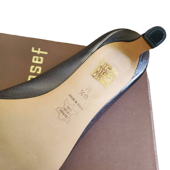 Jon Josef Phyllis RIGHT ONLY AMPUTEE Pewter Leather Pump Heel NIB Size 6.5 M - Picture 5 of 7